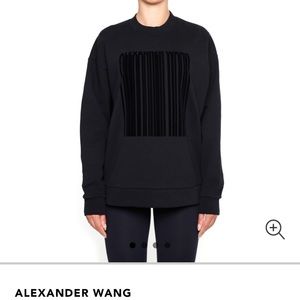 ALEXANDER WANG barcode sweatshirt
